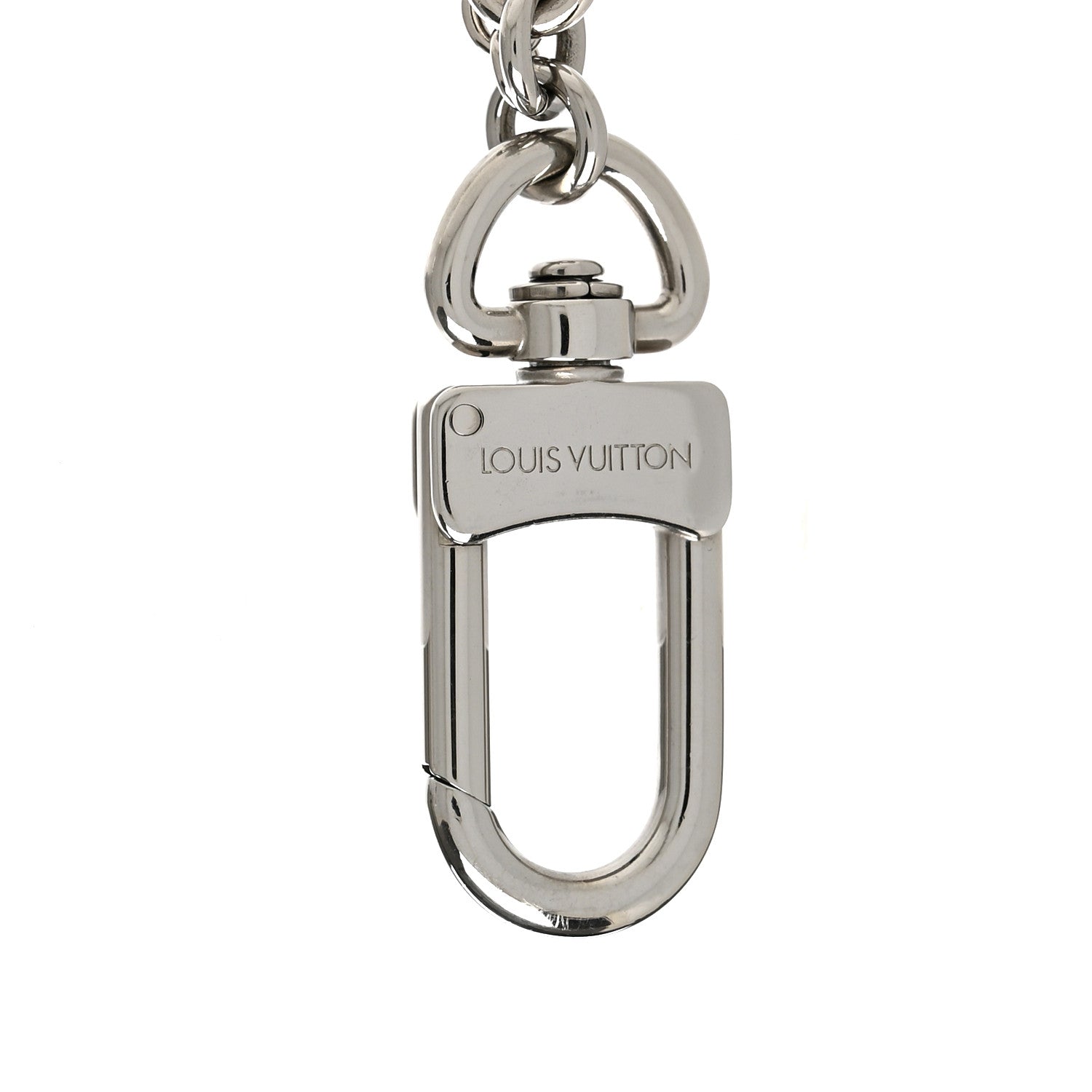 Louis Vuitton Metal Pearl Chain Midnight Bag Charm Silver 3 of 3