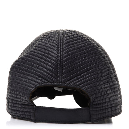 Chanel Nylon Quilted Cap Hat M Black 6 of 11