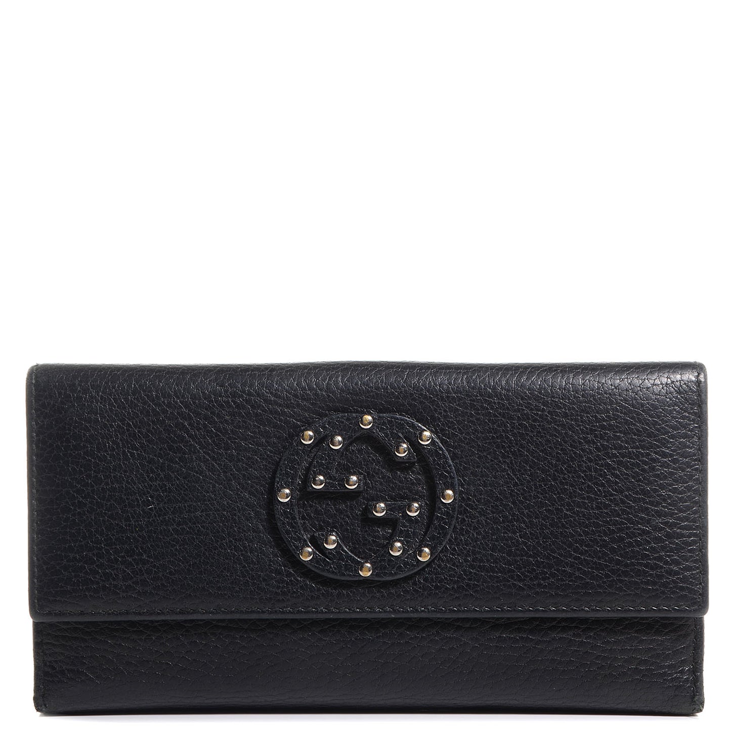 Leather Blondie Continental Wallet Black