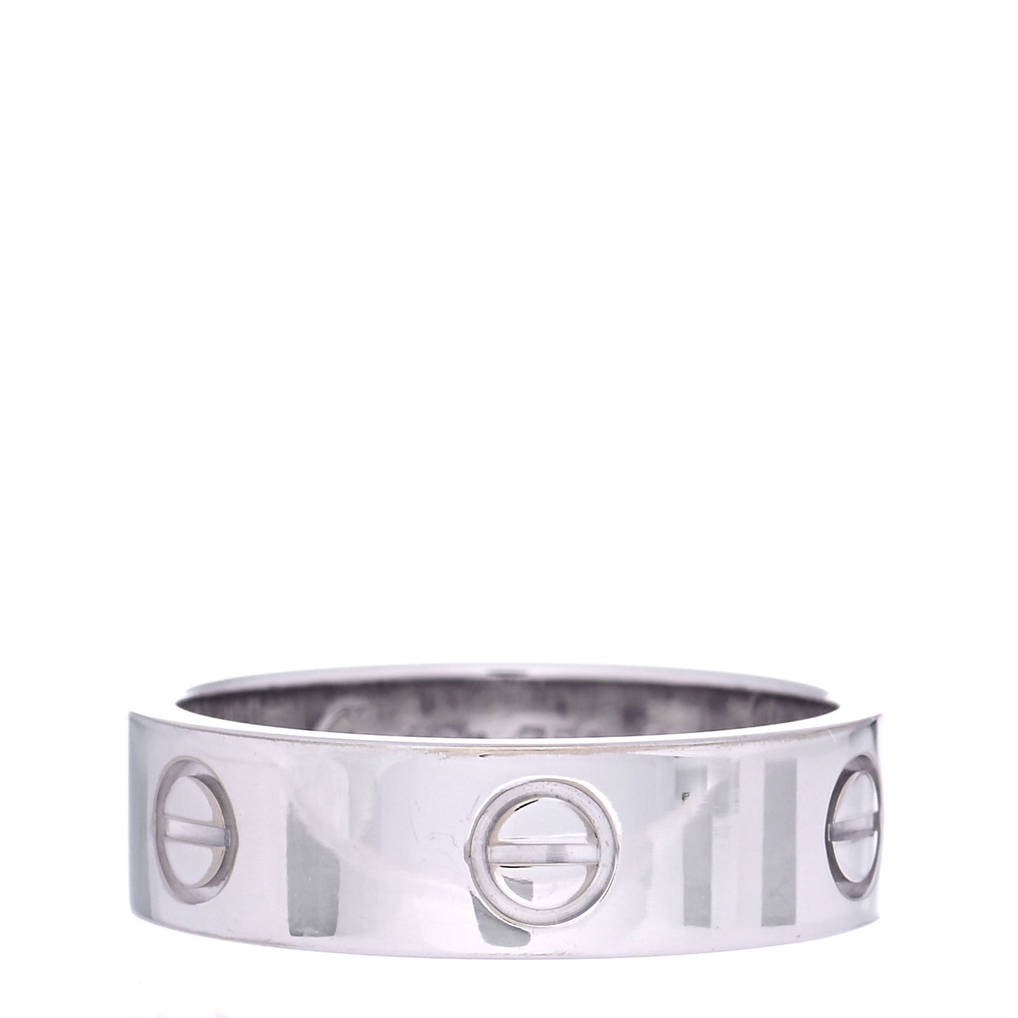 18K White Gold 5.5mm LOVE Ring 58 8.25