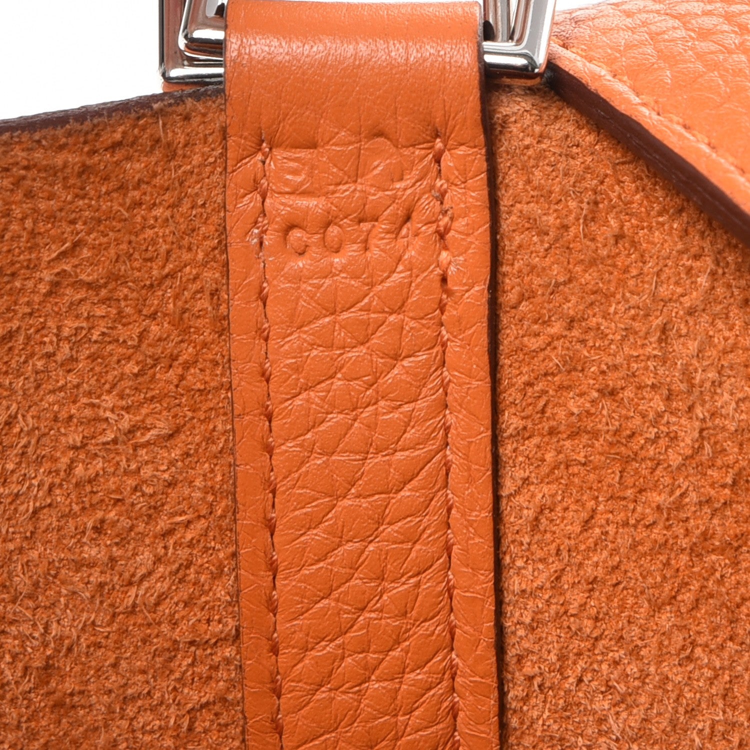 Hermes Taurillon Clemence Picotin Lock 26 GM Orange 7 of 7