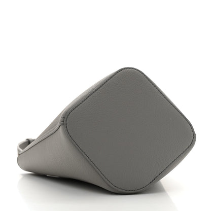 Loewe Soft Grained Calfskin Mini Pebble Bucket Bag Pearl Grey 4 of 11
