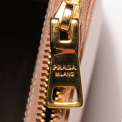 Prada Saffiano Lux Medium Double Zip Tote Cammeo 8 of 10