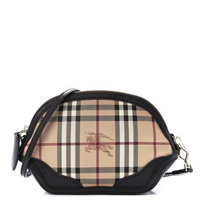 Burberry Haymarket Check Mini Orchard Crossbody Chocolate 1 of 10