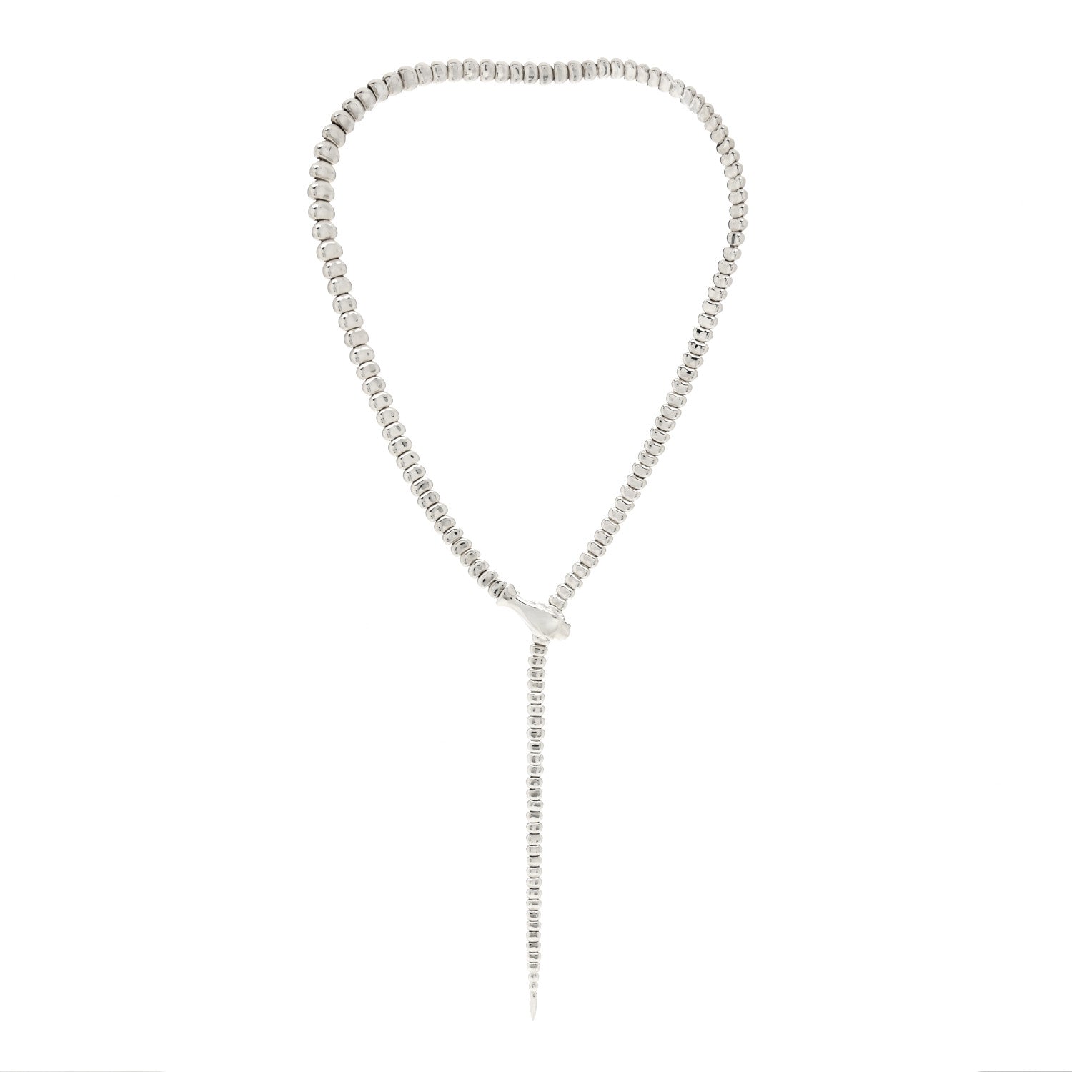 Tiffany Sterling Silver Elsa Peretti Snake Necklace 2 of 3