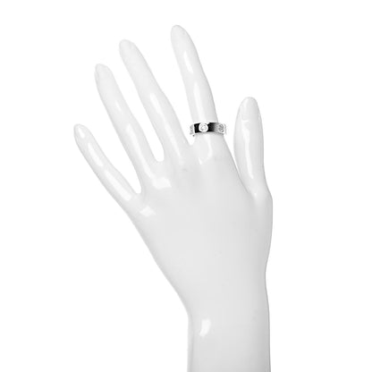Cartier 18K White Gold 6 Diamond 5.5mm LOVE Ring 52 6 2 of 8