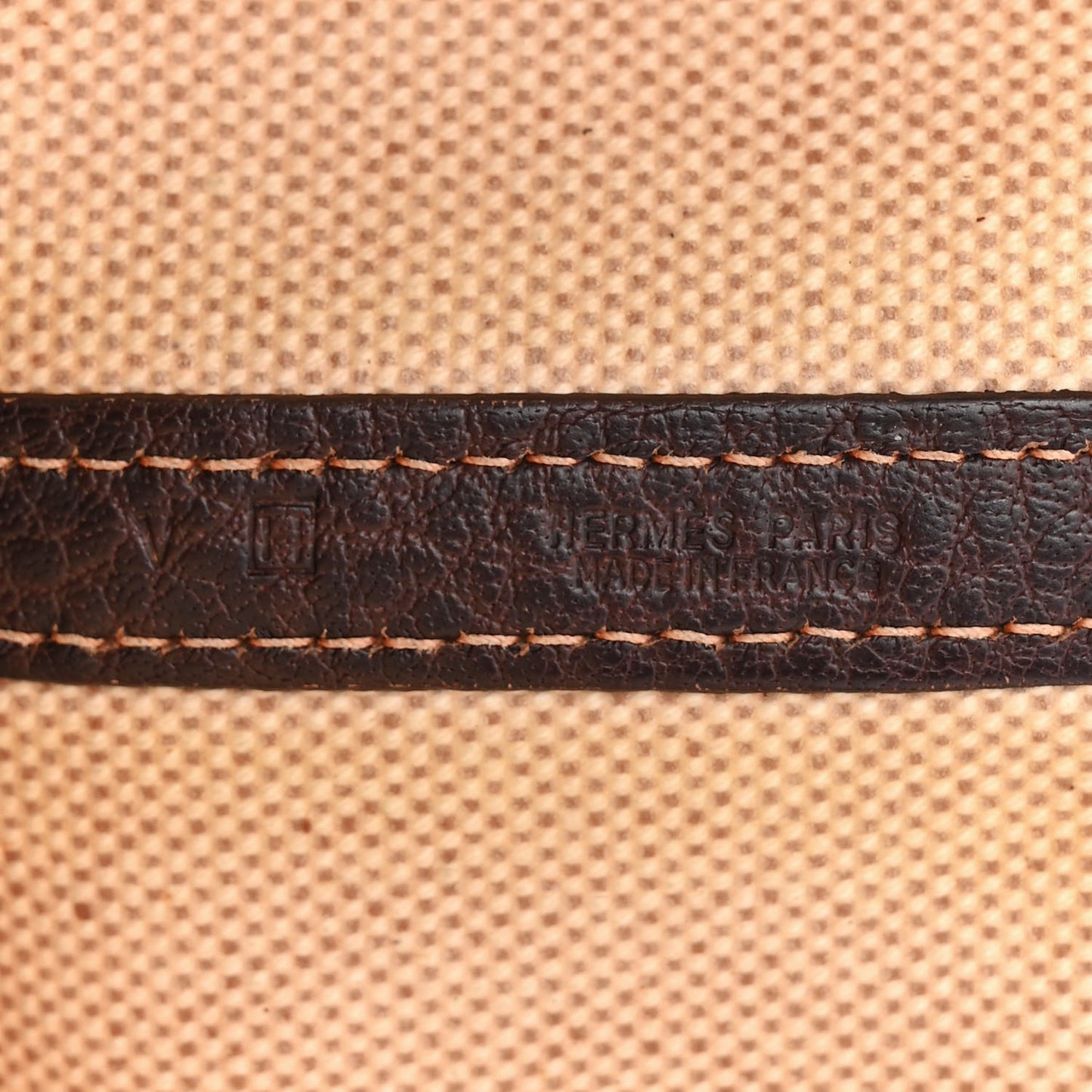 Buffle Skipper Toile Garden Party 36 MM Tote Marron Fonce