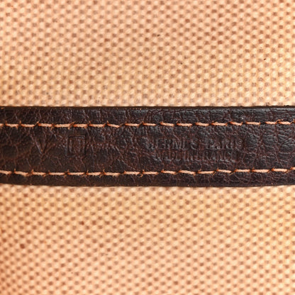 Hermes Buffle Skipper Toile Garden Party 36 MM Tote Marron Fonce 6 of 13