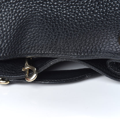 Gucci Pebbled Calfskin Medium Soho Chain Shoulder Bag Black 8 of 15
