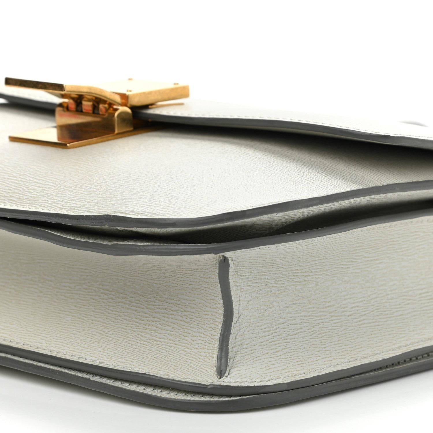 Celine Liege Calfskin Medium Classic Box Flap Bag Pale Grey 11 of 11