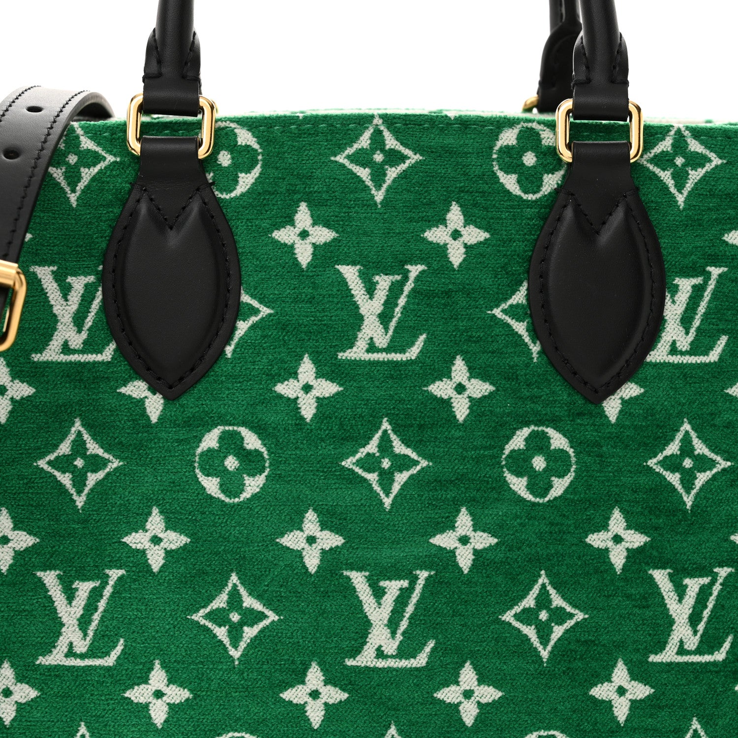 Louis Vuitton Jacquard Velvet Monogram Onthego PM Green 7 of 9