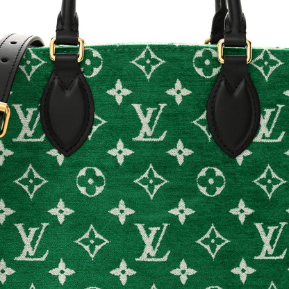 Louis Vuitton Jacquard Velvet Monogram Onthego PM Green 7 of 9
