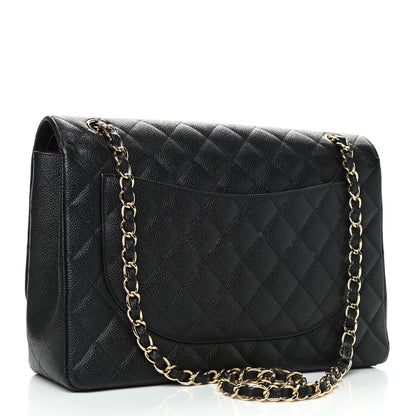 Chanel Caviar Quilted Maxi Double Flap Black 2 of 5