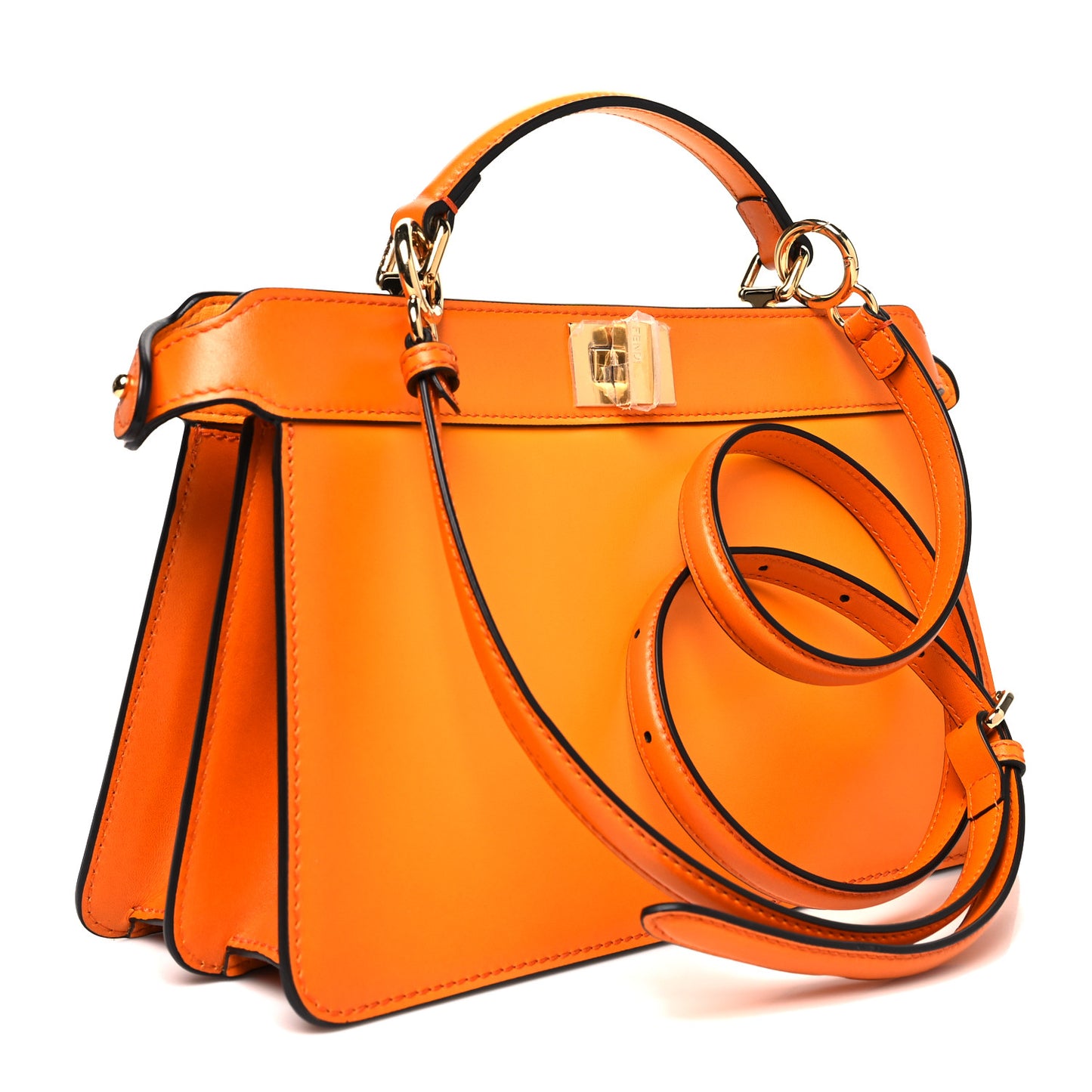 Vitello King Tamponato Medium Peekaboo I SEE U East West Satchel Clementine
