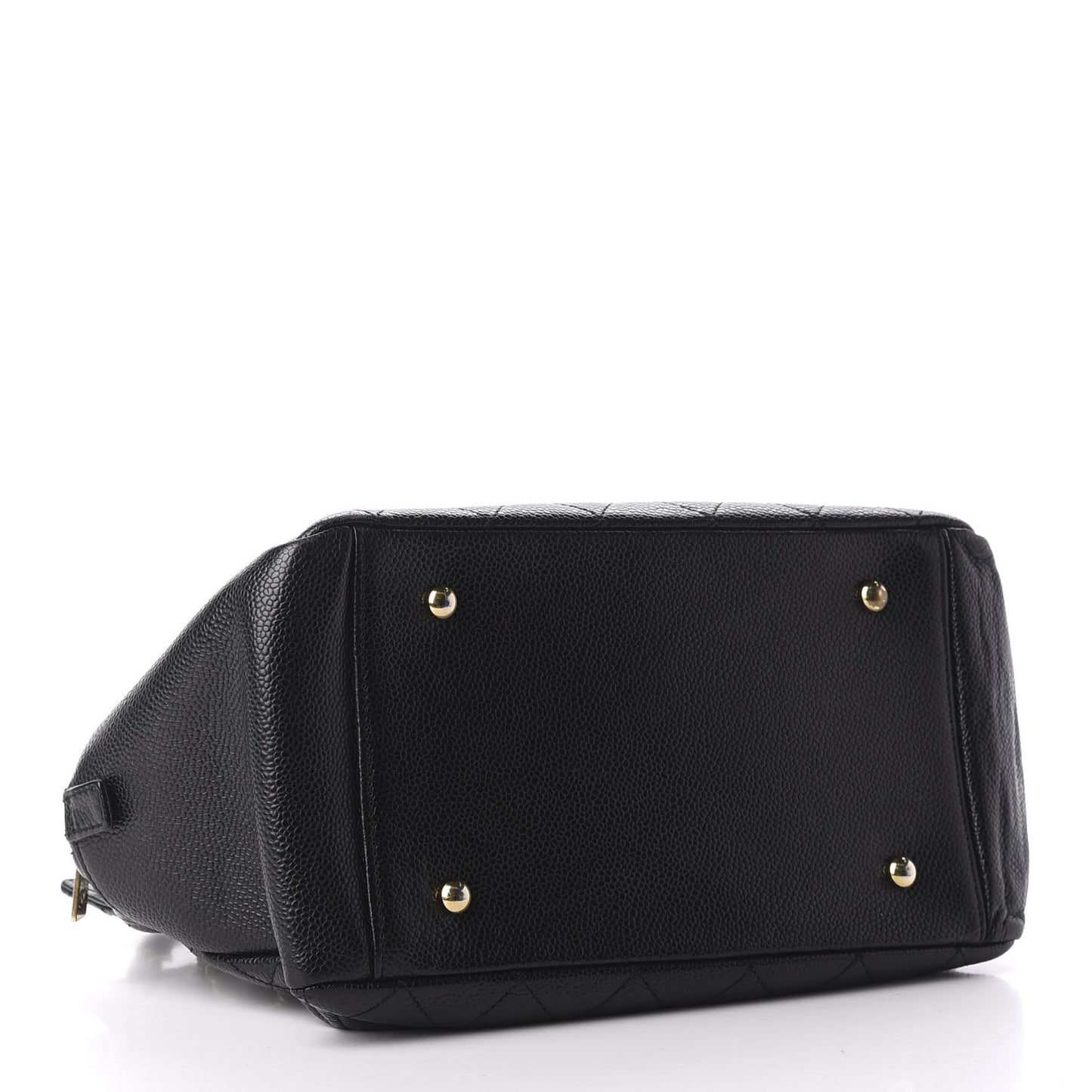 Caviar Quilted Petit Timeless Tote PTT Black