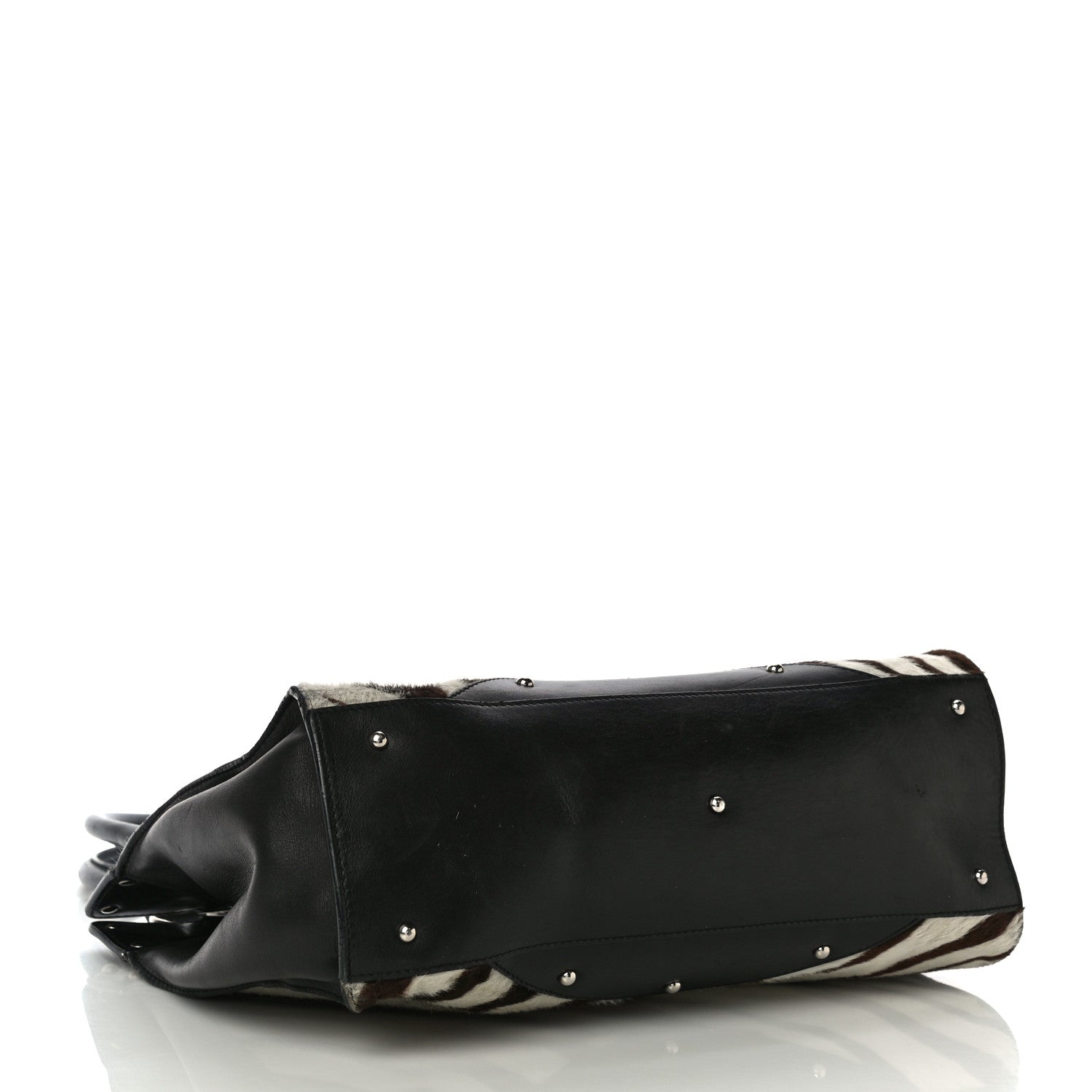 Dolce & Gabbana Pony Hair Zebra Print Top Handle Satchel 3 of 15