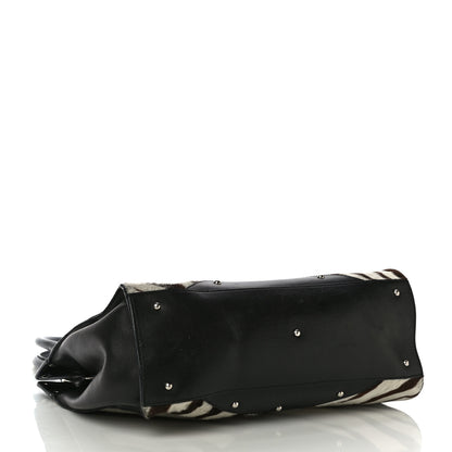 Dolce & Gabbana Pony Hair Zebra Print Top Handle Satchel 3 of 15