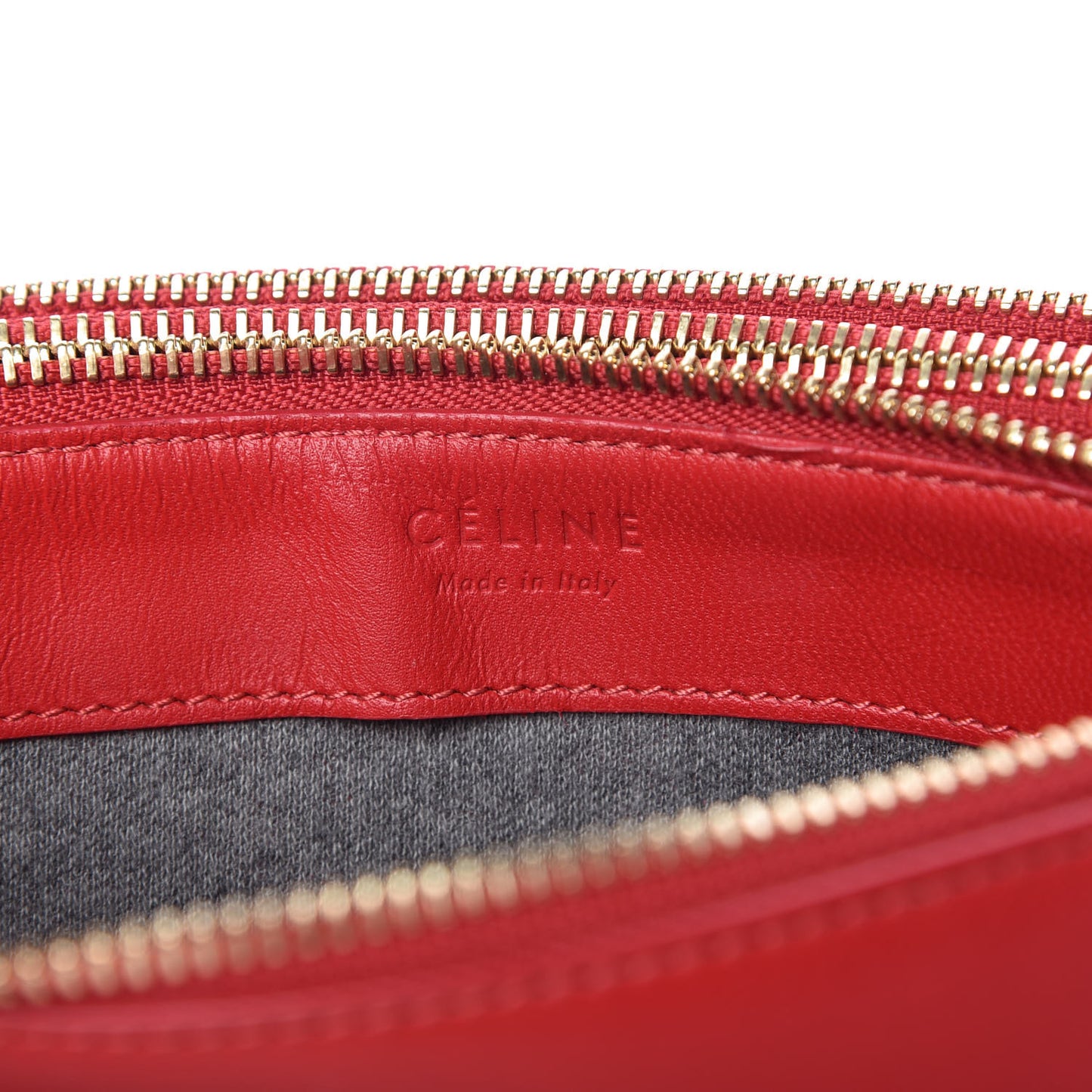 Lambskin Small Trio Crossbody Bag Red