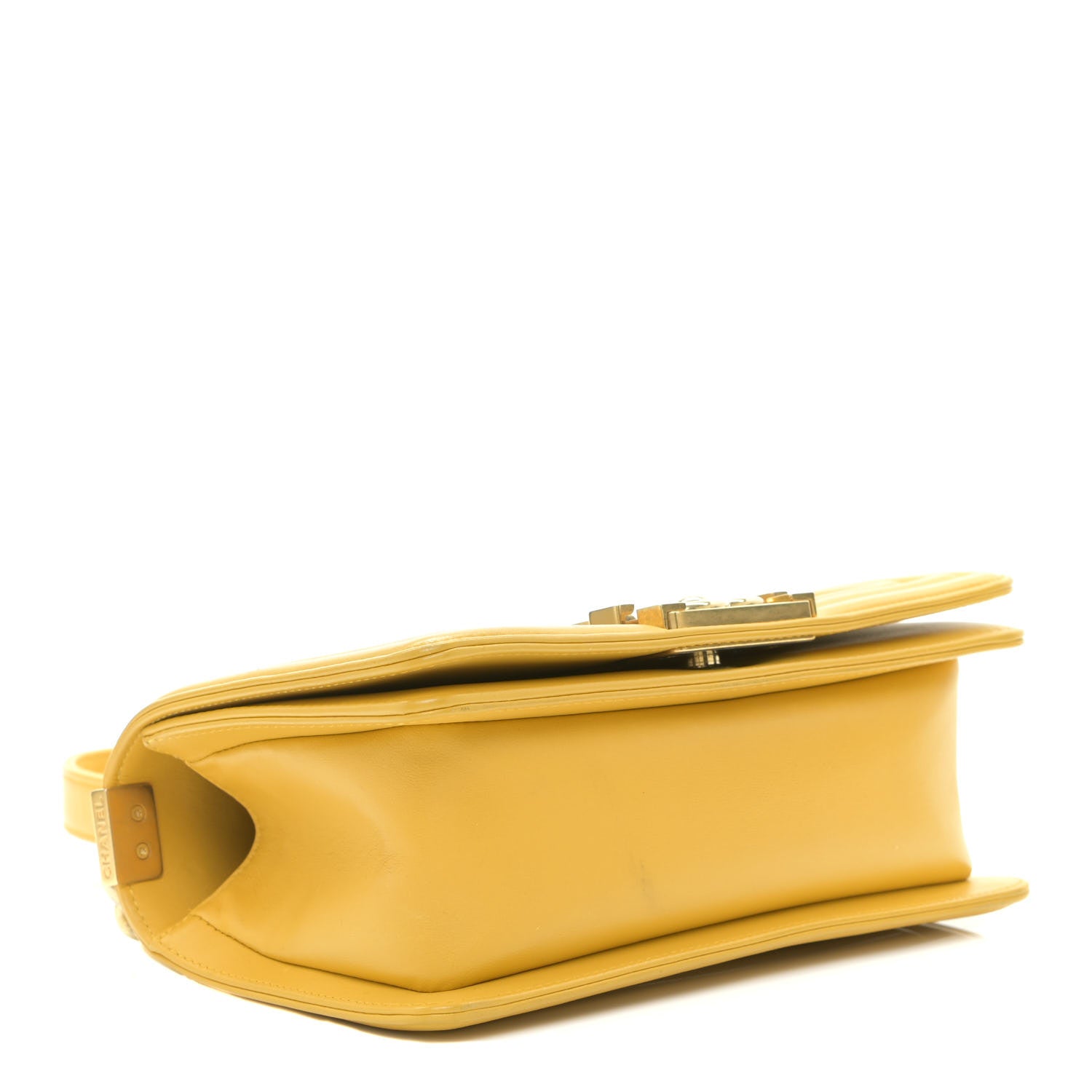 Chanel Calfskin Quilted Small Boy Flap Yellow 5 of 12