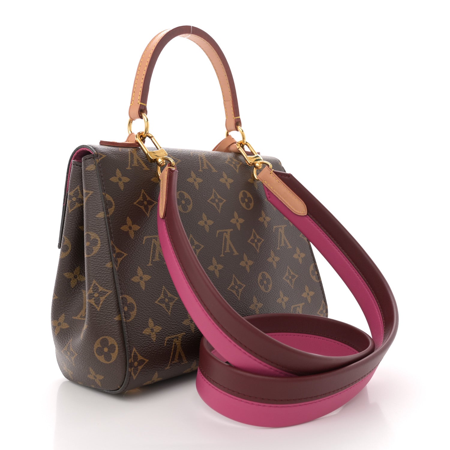 Louis Vuitton Monogram Cluny BB Bordeaux Fuchsia 3 of 10