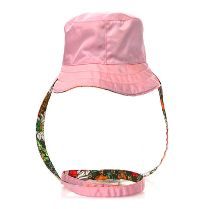 Gucci X THE NORTH FACE Econyl Nylon Floral Reversible Self-Tie Bucket Hat Pink 11 of 16