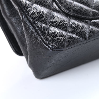 Chanel Caviar Quilted Medium Double Flap Black 13 of 20