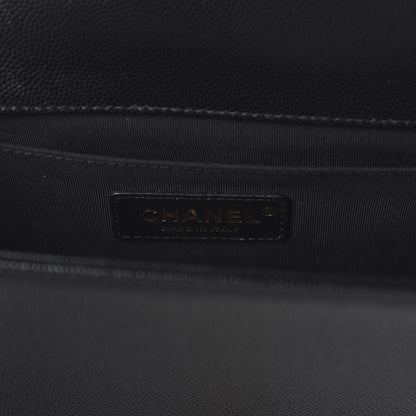 Chanel Caviar Quilted Medium Boy Flap Black 8 of 10