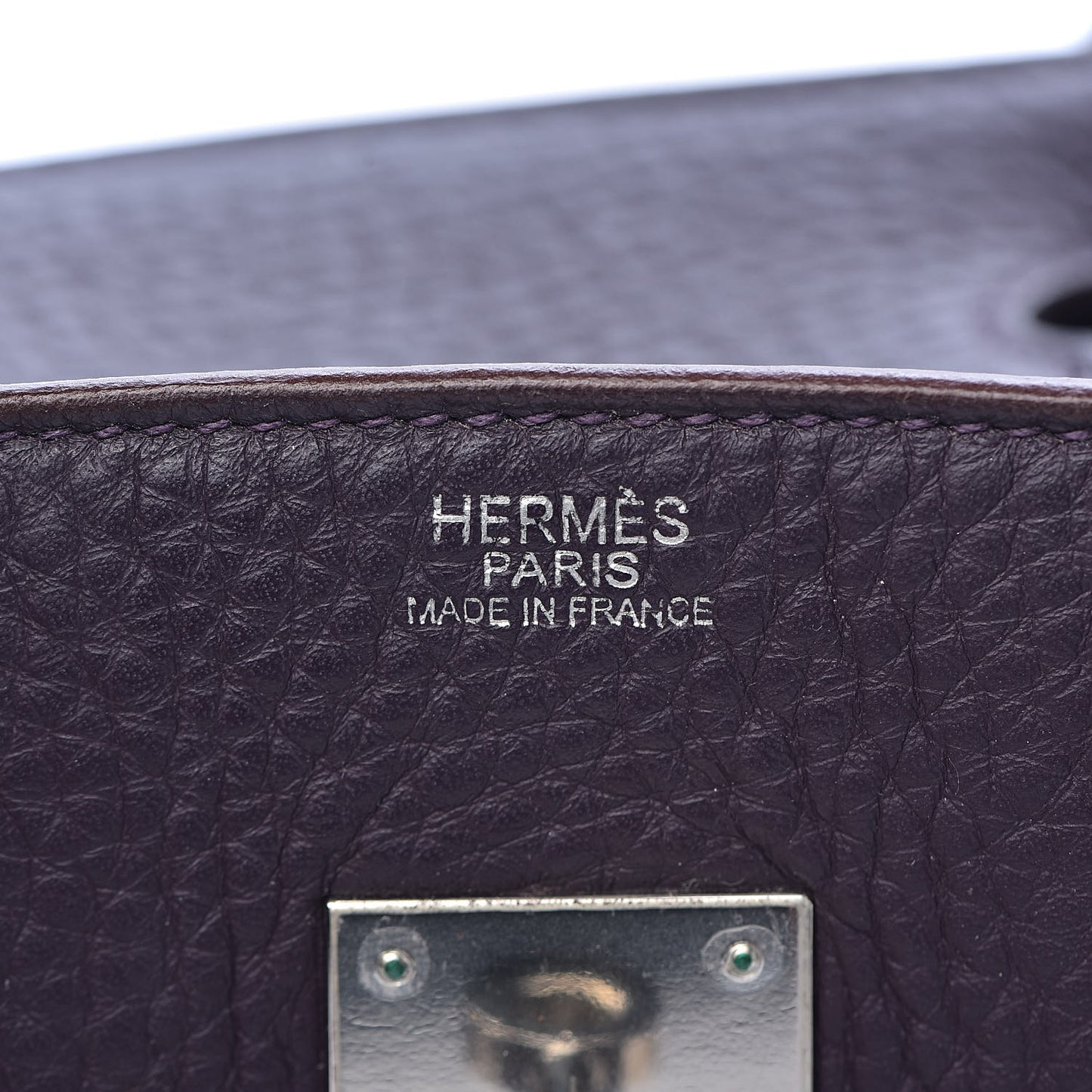 Taurillon Clemence Birkin 30 Raisin