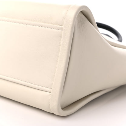 Prada Calfskin Studded Concept Top Handle Bag White 8 of 8
