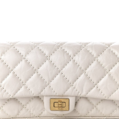 Chanel Aged Calfskin Quilted 2.55 Reissue Flap Belt Bag White 10 of 10