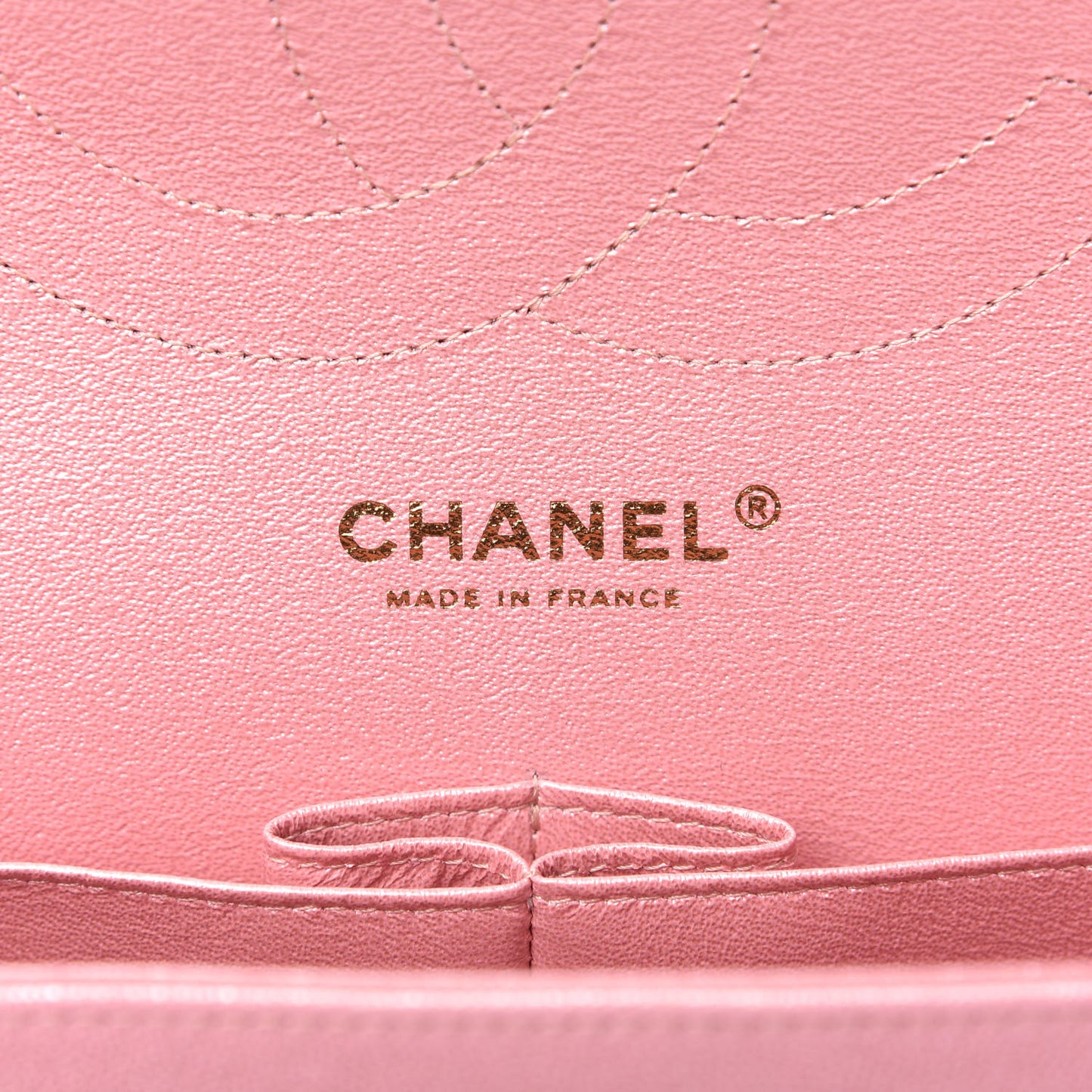 Iridescent Caviar Quilted Jumbo Double Flap Rose Pink