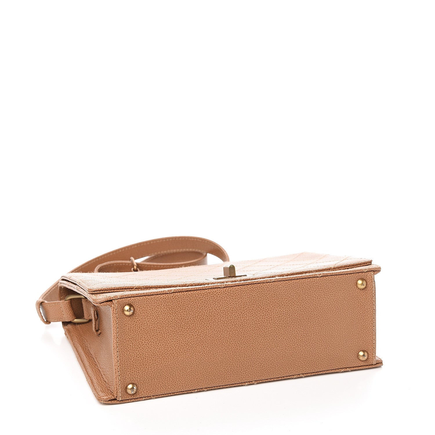 Chanel Calfskin Stitched Mademoiselle Flap Brown 3 of 10