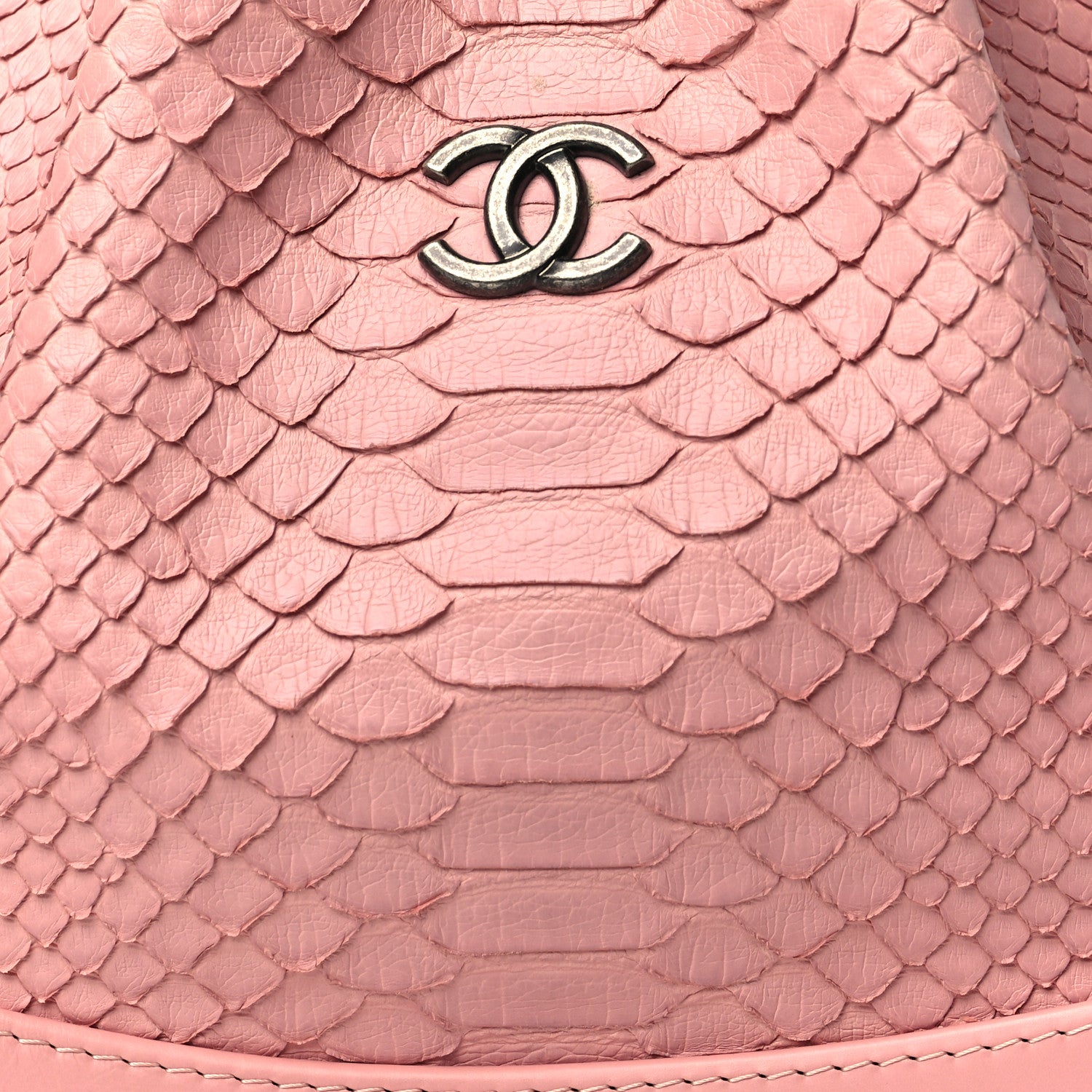 Chanel Python Small Gabrielle Backpack Light Pink 7 of 9