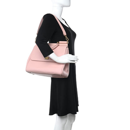 Dolce & Gabbana Dauphine Large Miss Sicily Satchel Rosa Chiaro 2 of 12