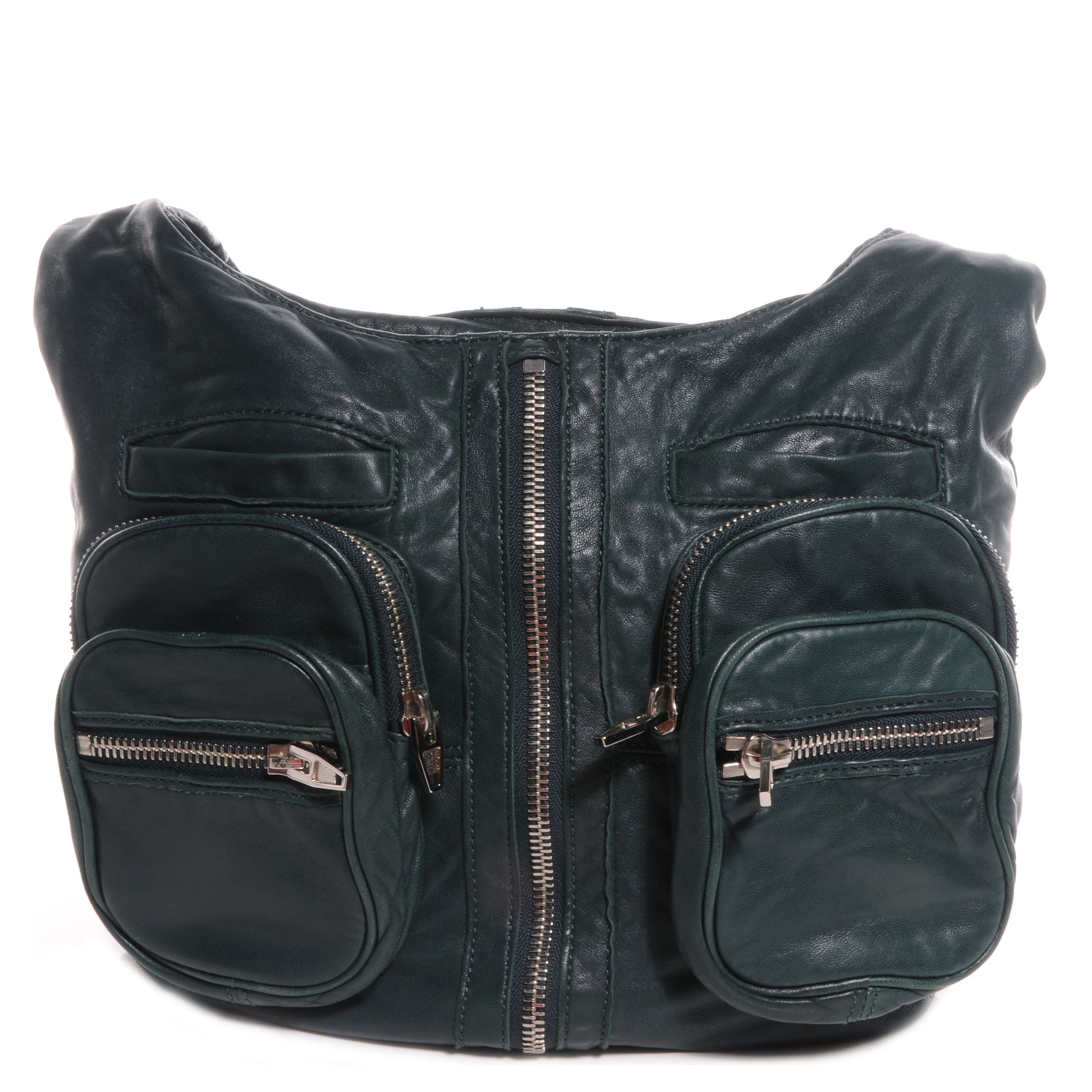 Alexander Wang Leather Donna Hobo English Green 1 of 6