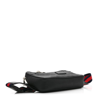 Gucci Soft GG Supreme Monogram Web Belt Bag Black Grey 4 of 11