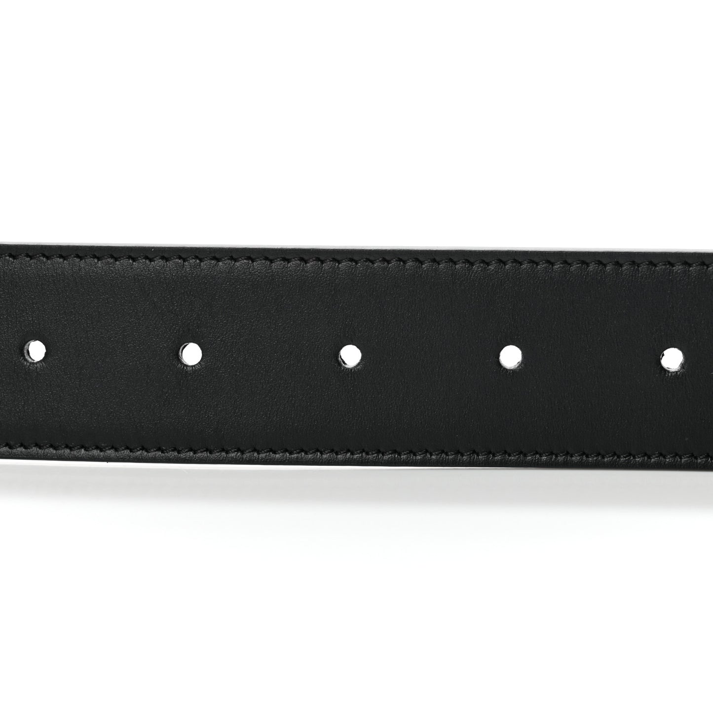 Cuoio Romano Glazed Fabric FF 1974 Reversible Belt 95 38 Black Tobacco