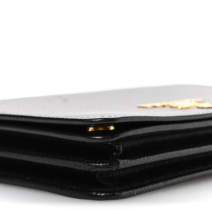 Prada Saffiano Lux Chain Wallet Nero Black 10 of 11