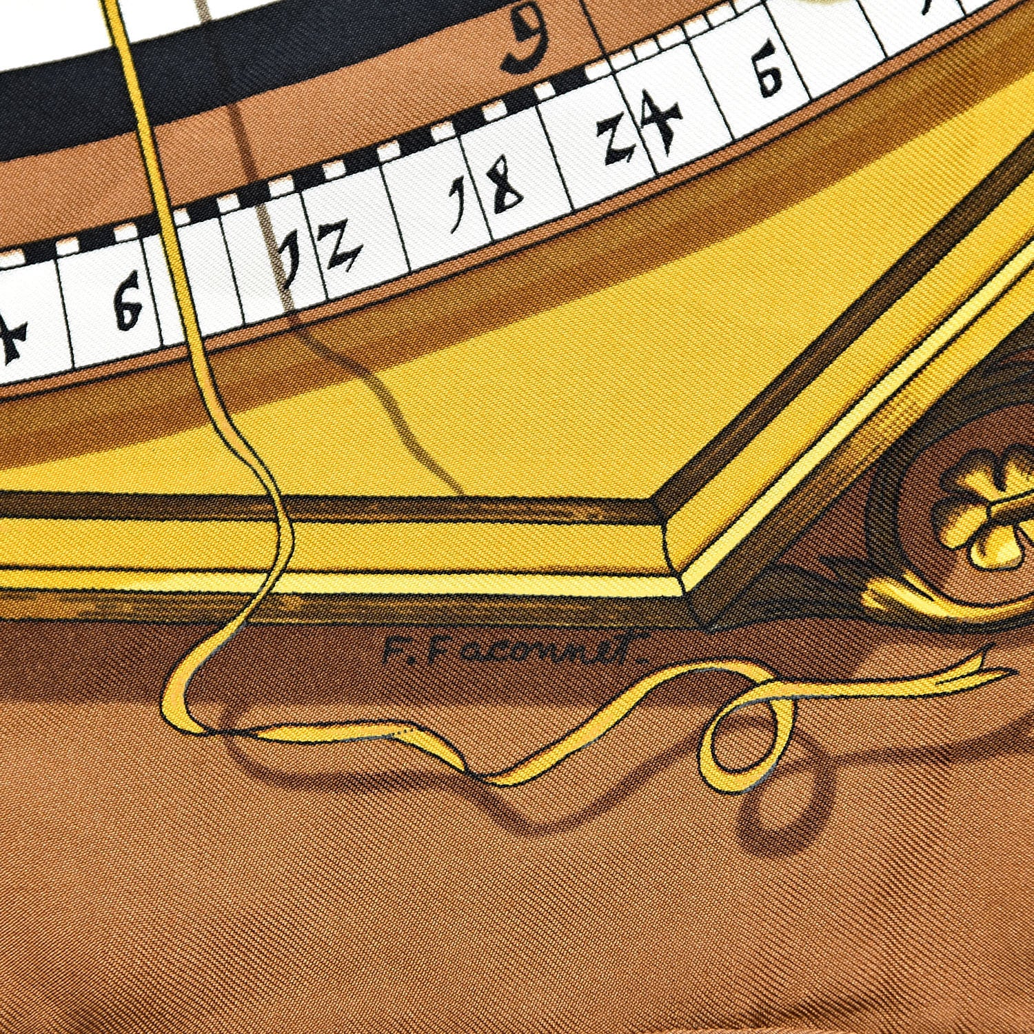 Hermes Silk Dies Et Hore Scarf 90 3 of 4