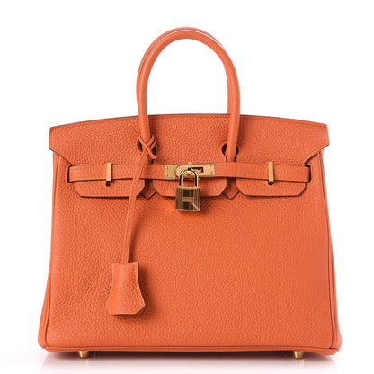 Hermes Togo Birkin 25 Orange 1 of 30