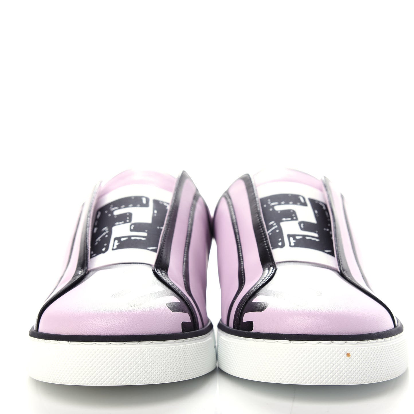 X JOSHUA VIDES Nappa Rockoclick Slip On Sneakers 38 Pink Xiloph White Black