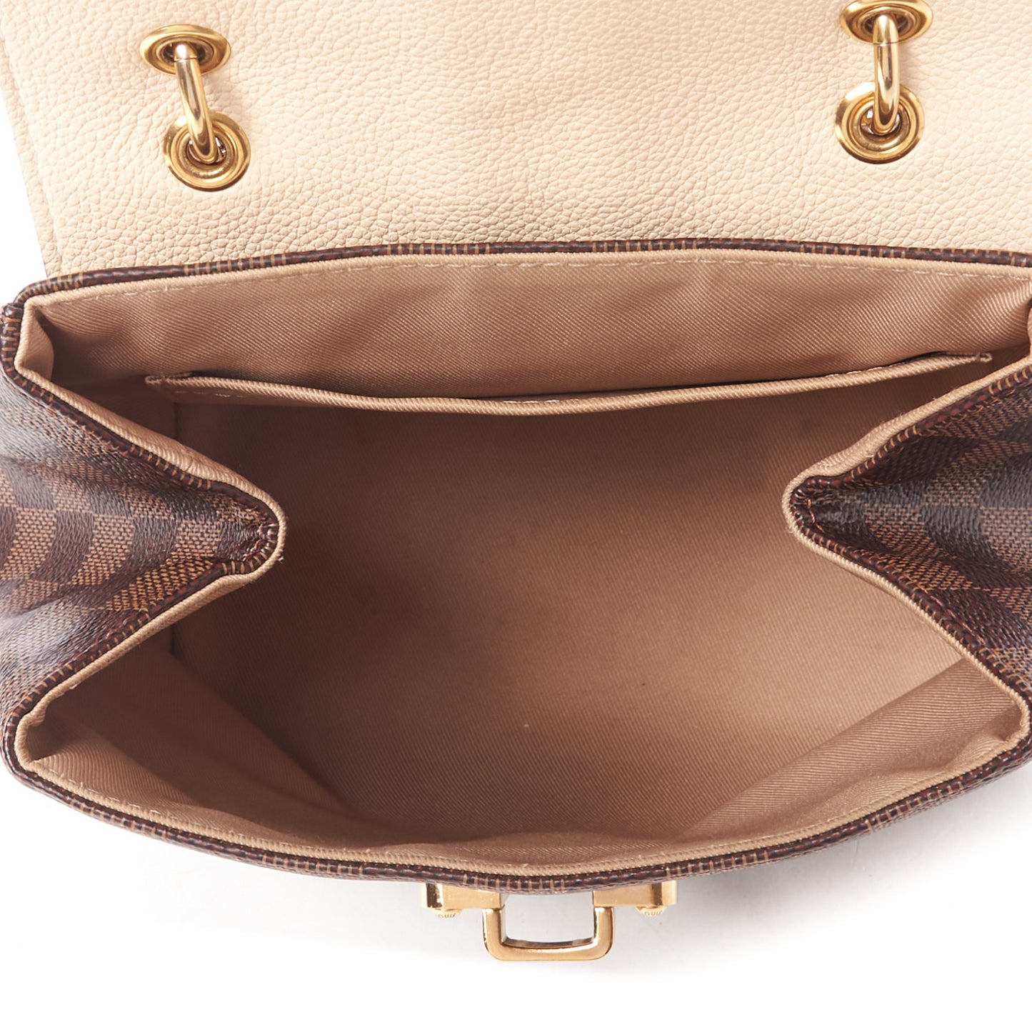 Damier Ebene Clapton Backpack Creme