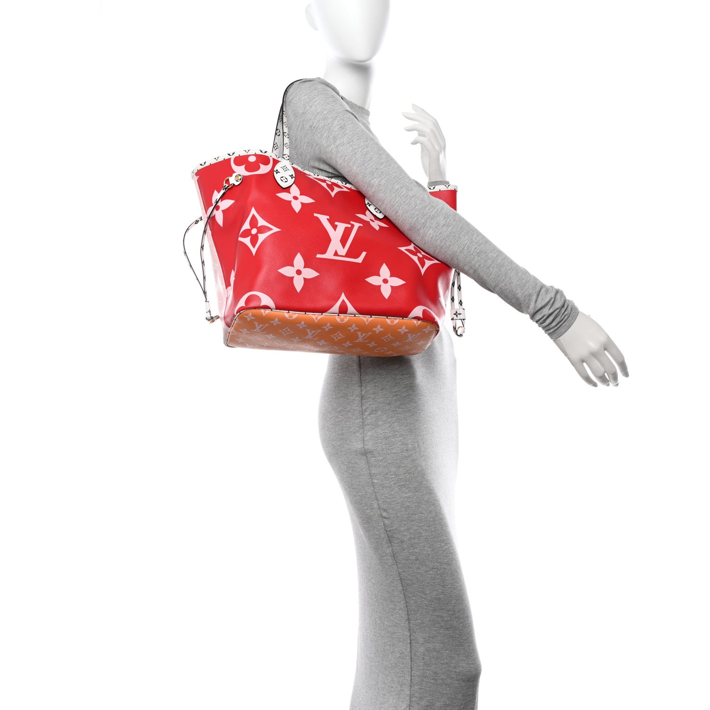 Monogram Giant Neverfull MM Rouge