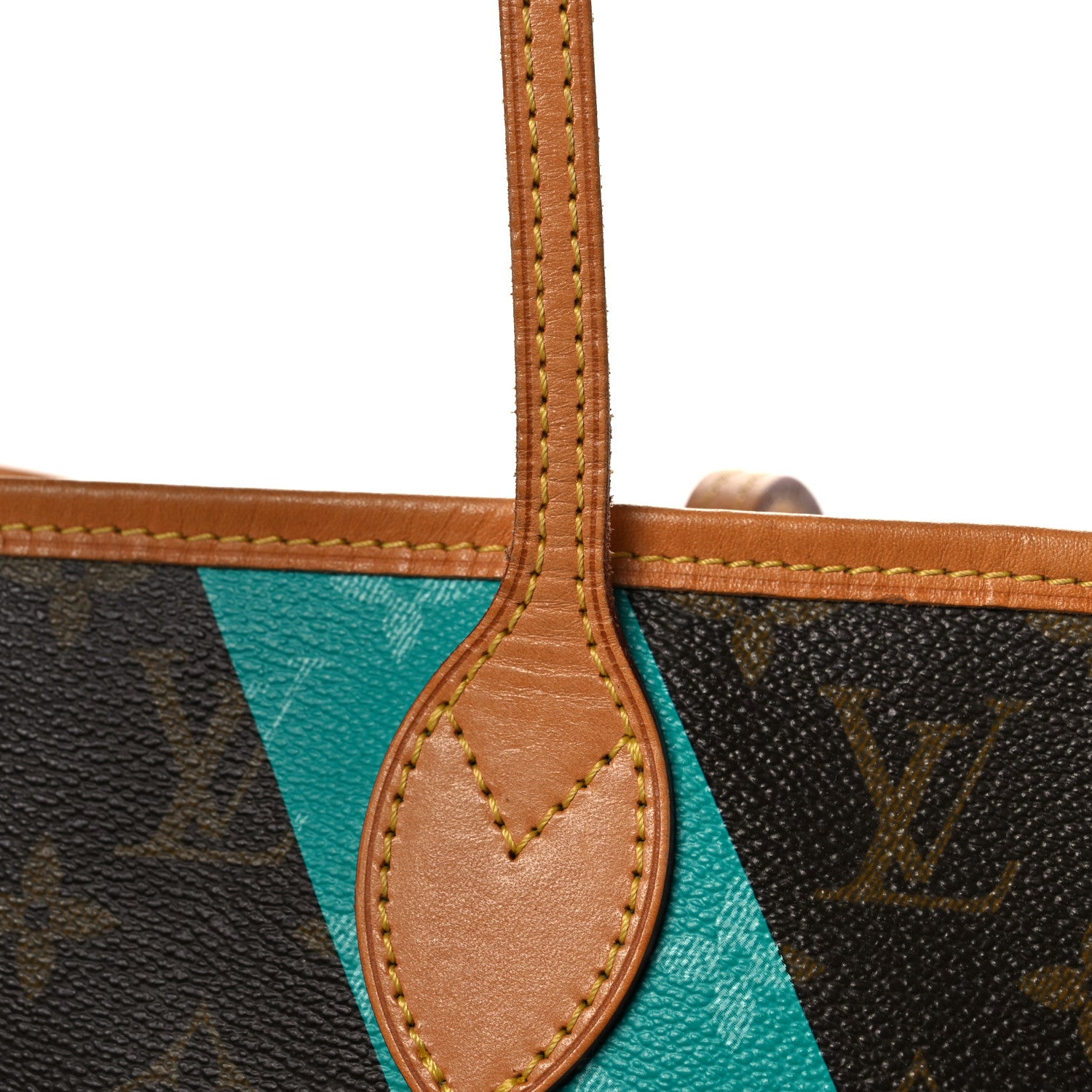 Louis Vuitton Monogram V Neverfull MM Turquoise 18 of 23