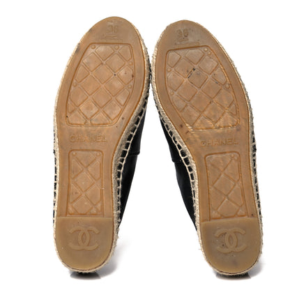 Chanel Calfskin Chain CC Espadrilles 36 Black 5 of 11
