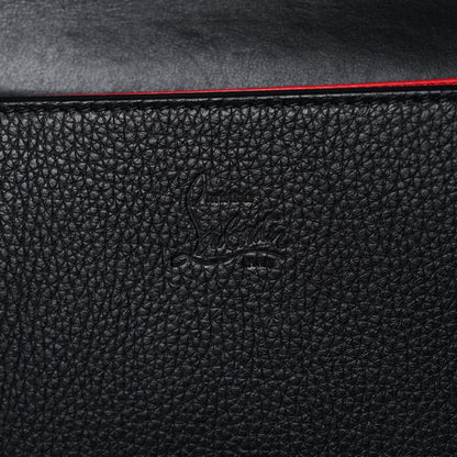 Christian Louboutin Grained Calfskin Spikes Loubinthesky Paloma Wallet On Chain Black Multimetal 6 of 17