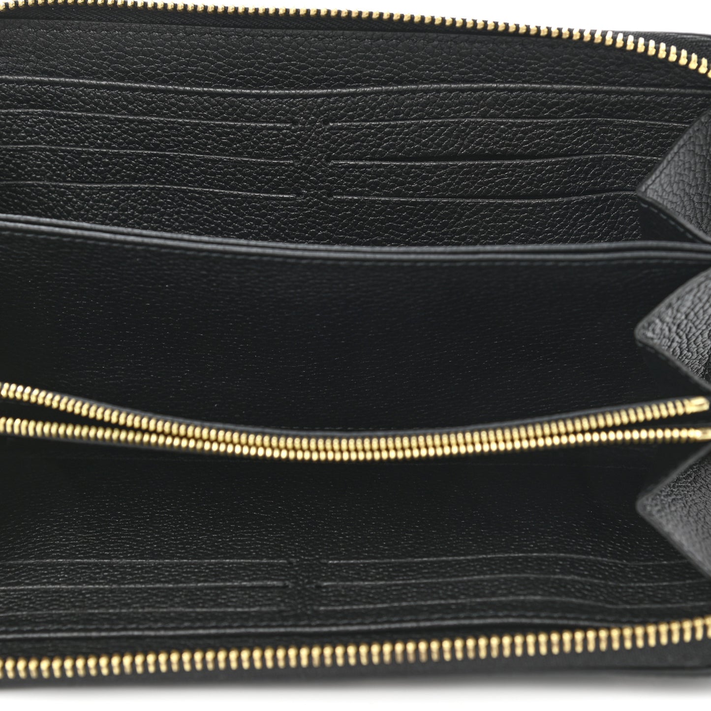 Empreinte Monogram Giant Zippy Wallet Black Beige