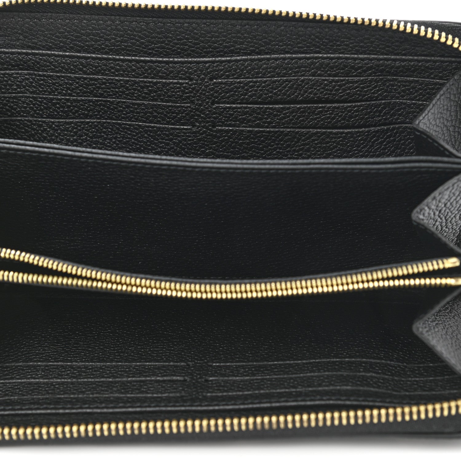 Louis Vuitton Empreinte Monogram Giant Zippy Wallet Black Beige 5 of 6