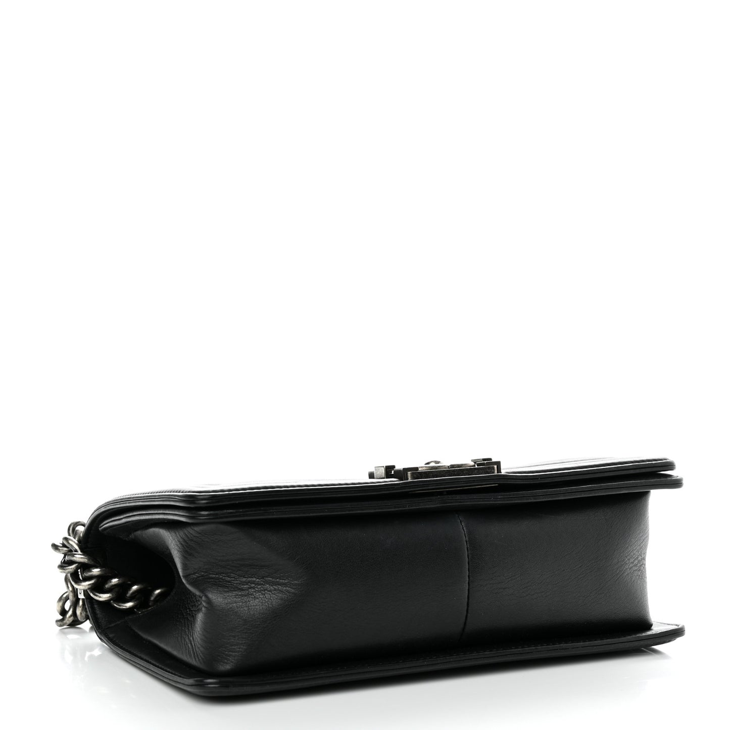Calfskin Quilted Medium Boy Flap Black