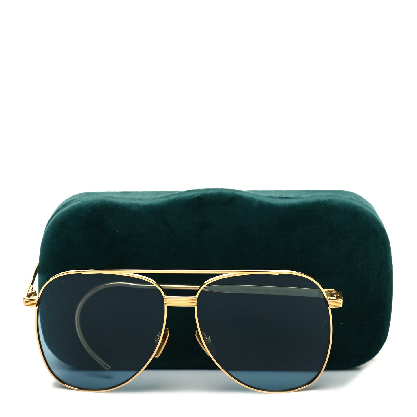 Aviator Sunglasses GG0953S Gold Light Blue